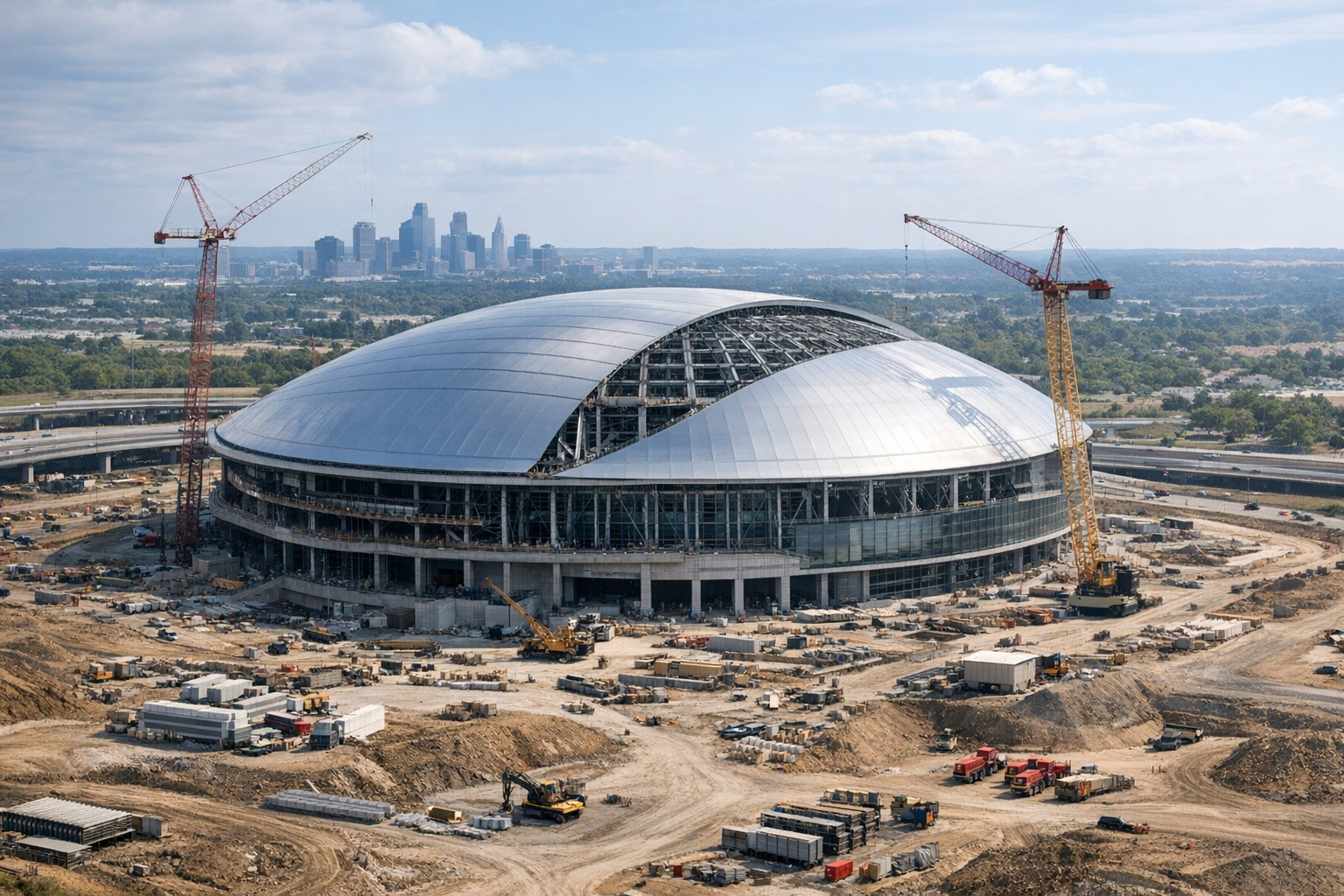 示意图：新球场计划往往牵动城市资源与体育产业布局