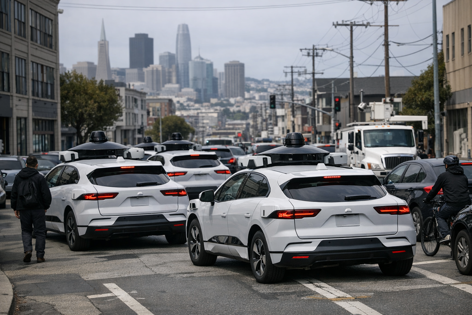 媒体称停电期间部分Waymo车辆在路口停滞，Waymo一度暂停服务后恢复。