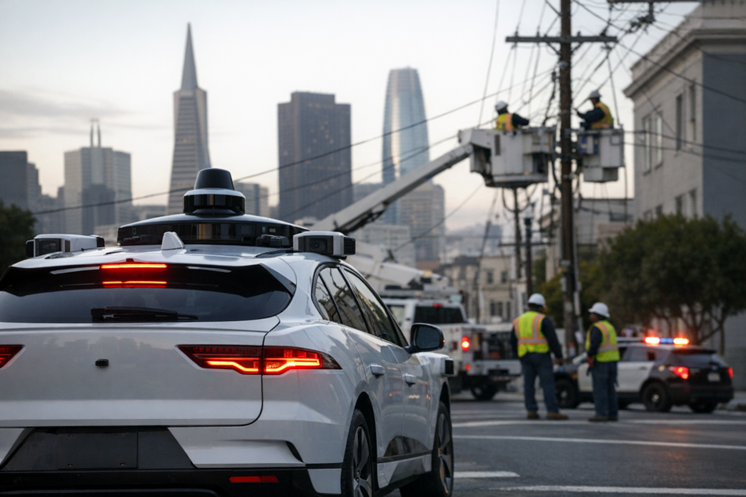 停电情境下，自动驾驶车辆的道路协同与应急处置能力受到关注。